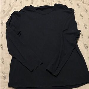 lululemon athletica Men's Long Sleeve Crew Neck Shirt - Navy